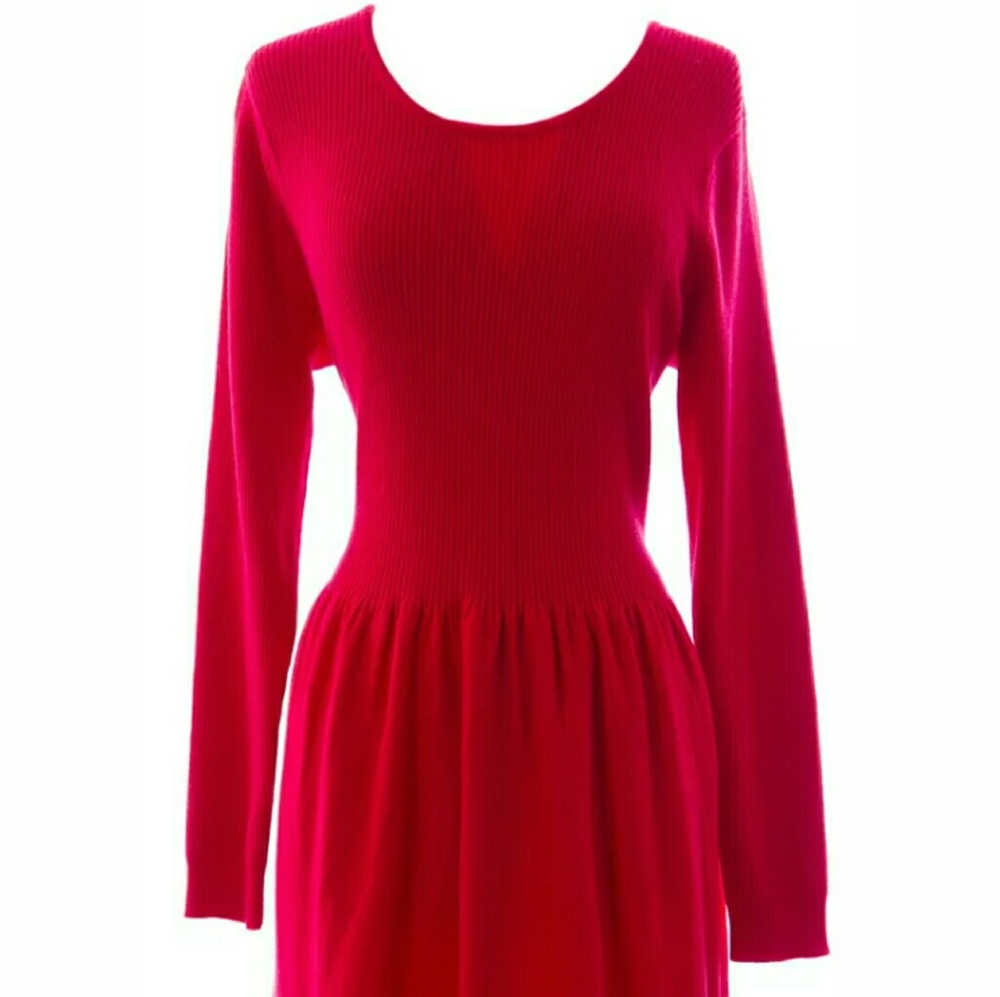 Boden knit sweater Laura dress Black 2